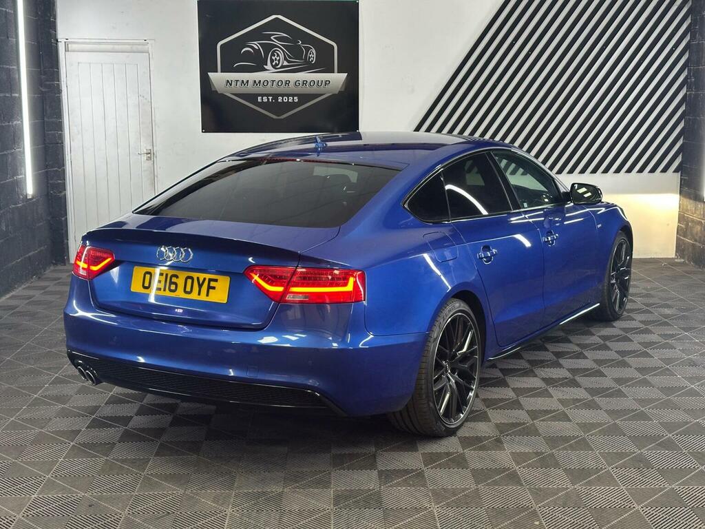 Audi A5 2.0 Tdi Black Edition Plus Sportback S Tronic Quat Blue #5