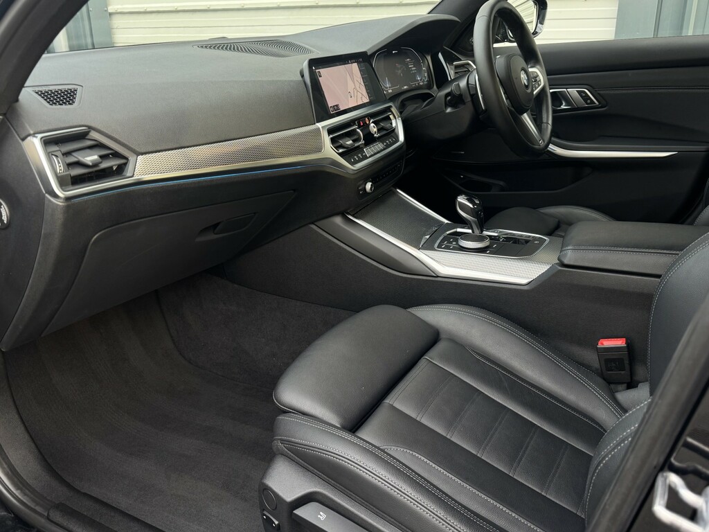 BMW 3 Series 2.0 330E M Sport Saloon Black #3