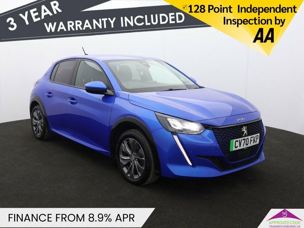 Peugeot e-208 Hatchback Blue