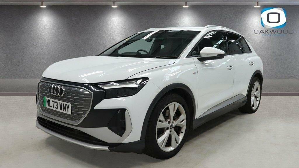 Audi Q4 E Tron Suv White #2