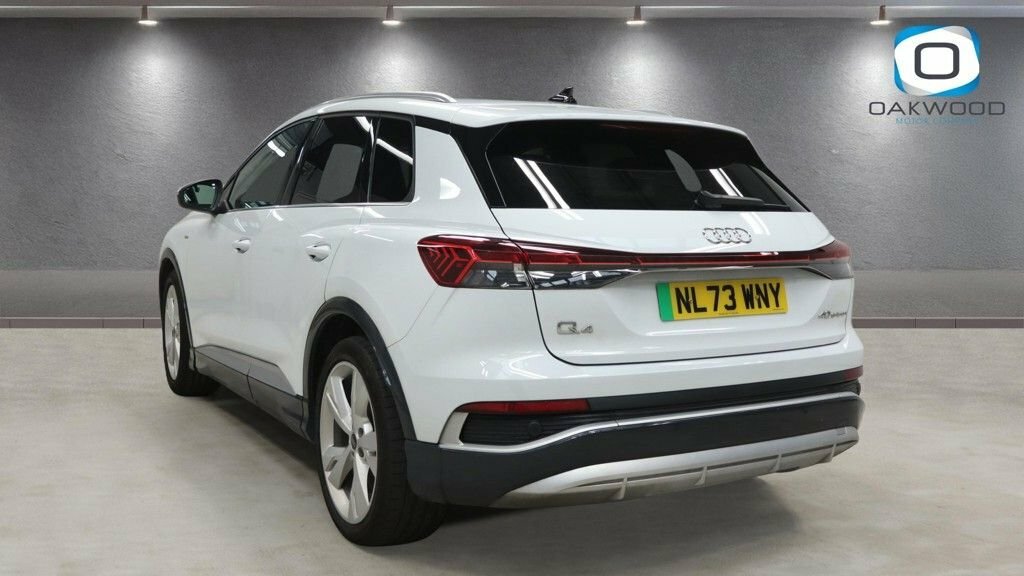 Audi Q4 E Tron Suv White #3
