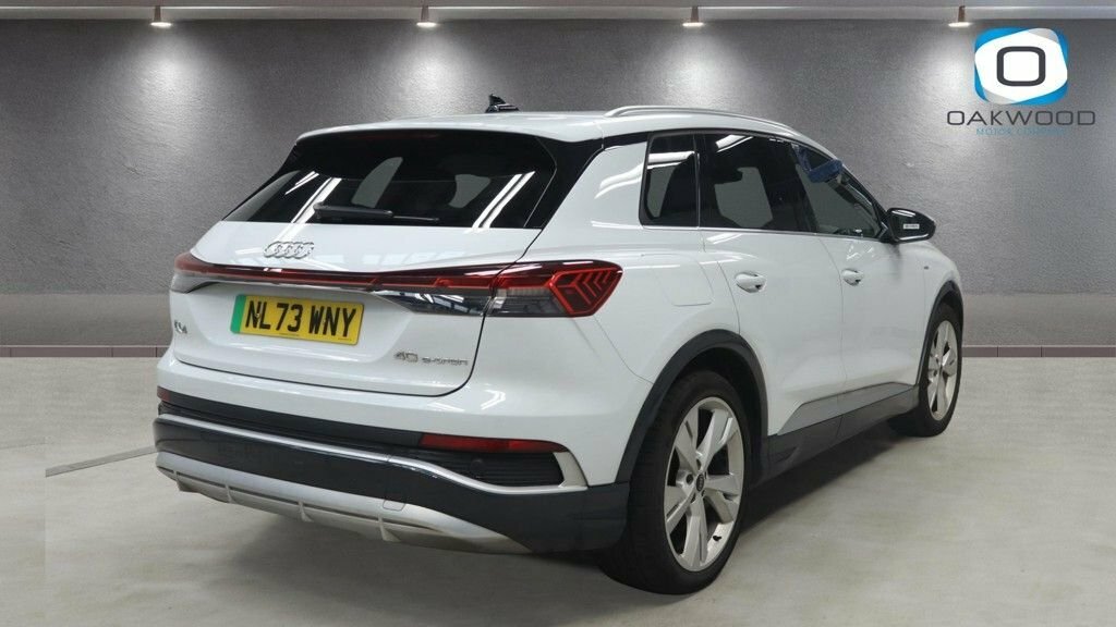 Audi Q4 E Tron Suv White #4