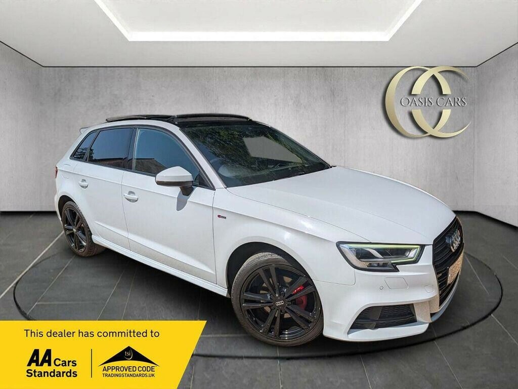 Audi A3 Hatchback 1.6 Tdi 30 S Line Sportback S Tronic Eur White