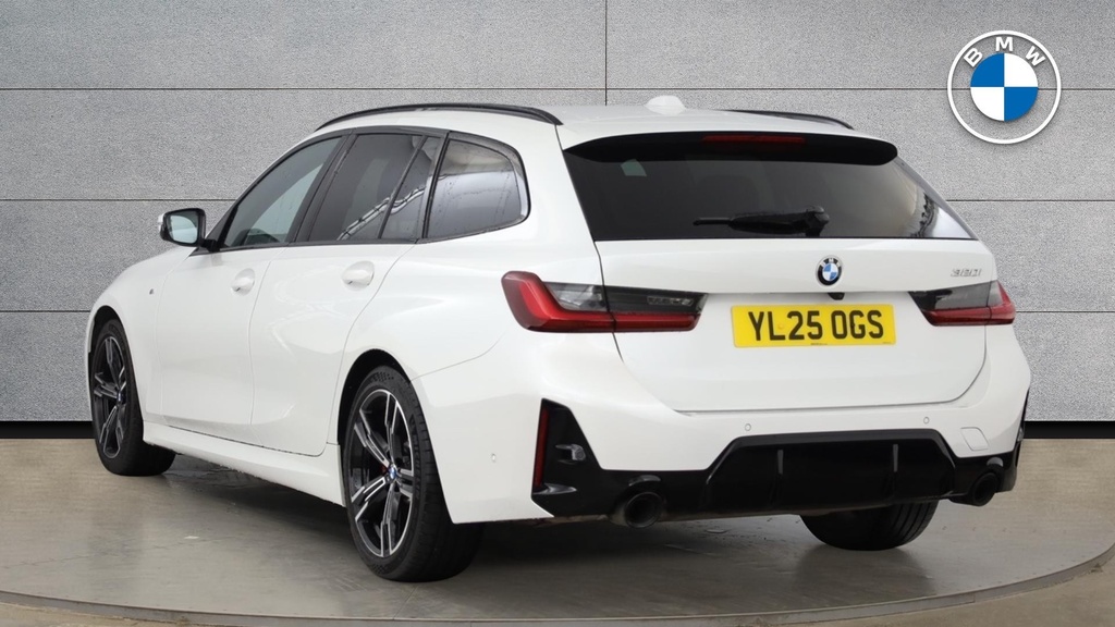 BMW 3 Series Estate YL25OGS White #2