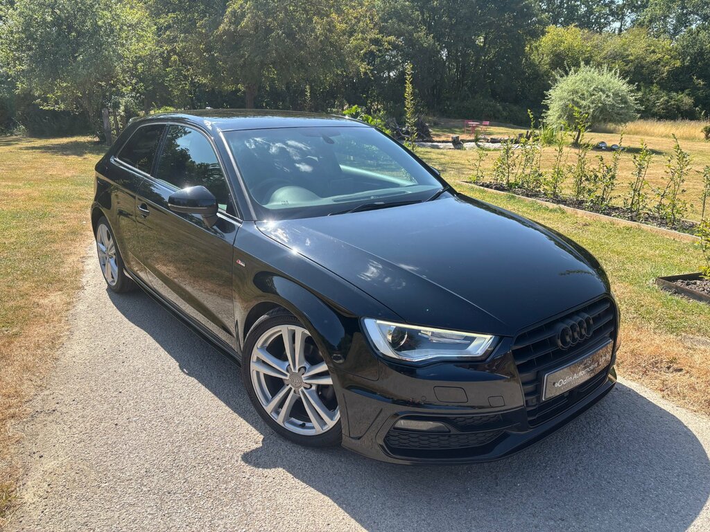 Audi A3 1.6 Tdi S Line Hatchback Euro 6 ML64RRZ Black #3