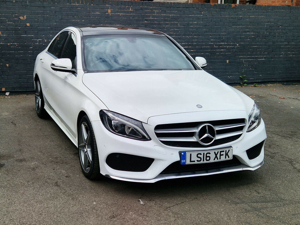Mercedes-Benz C Class 1.6 C200d Amg Line Premium G-tronic Euro 6 Ss White #2