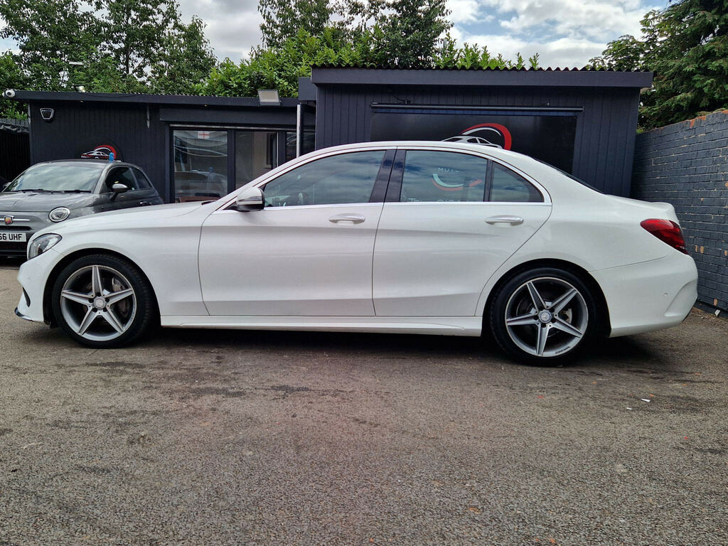 Mercedes-Benz C Class 1.6 C200d Amg Line Premium G-tronic Euro 6 Ss White #5