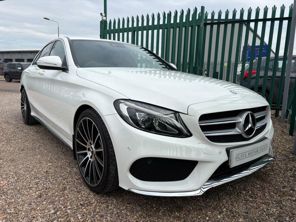 Mercedes-Benz C Class 2.1 C220 Bluetec Amg Line Euro 6 Ss White #2