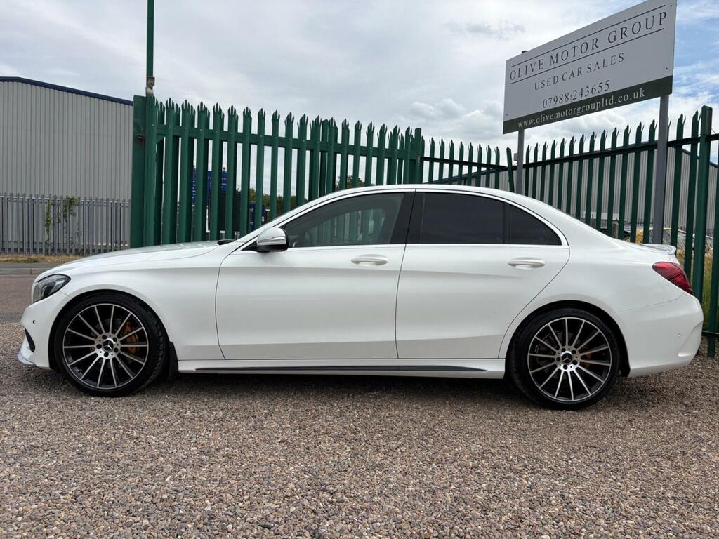 Mercedes-Benz C Class 2.1 C220 Bluetec Amg Line Euro 6 Ss White #5