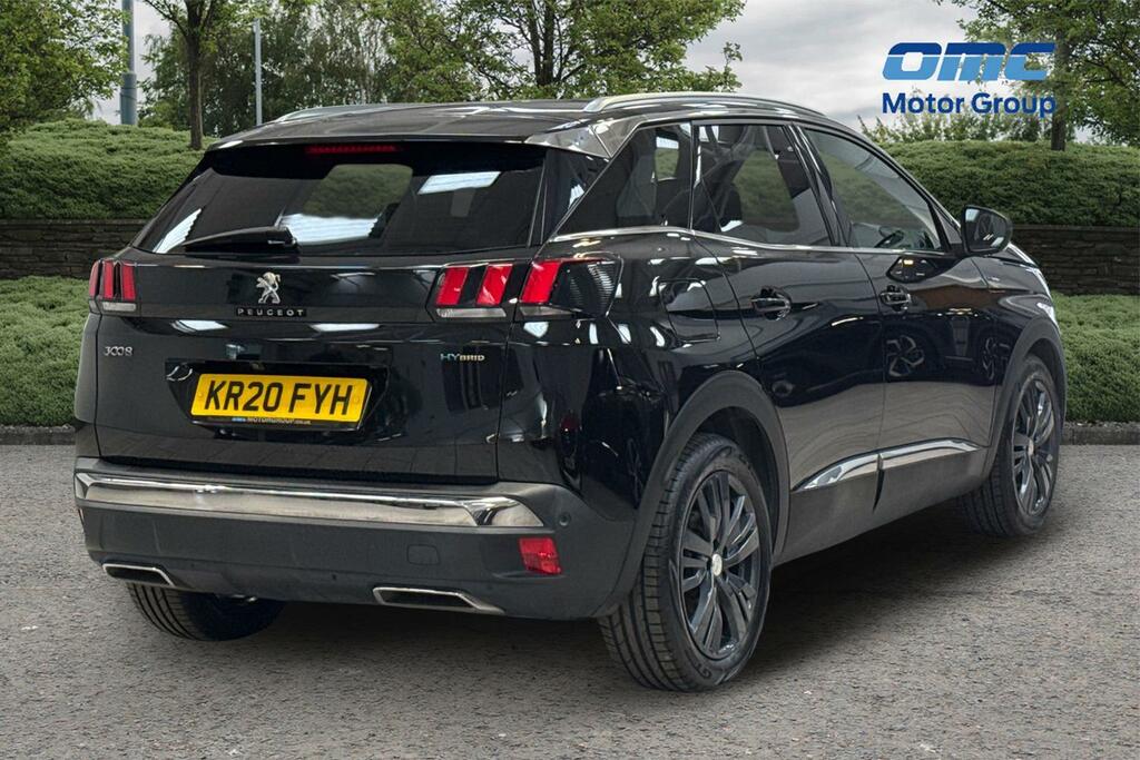 Peugeot 3008 1.6 Hybrid 225 Gt Line E-eat8 Black #4