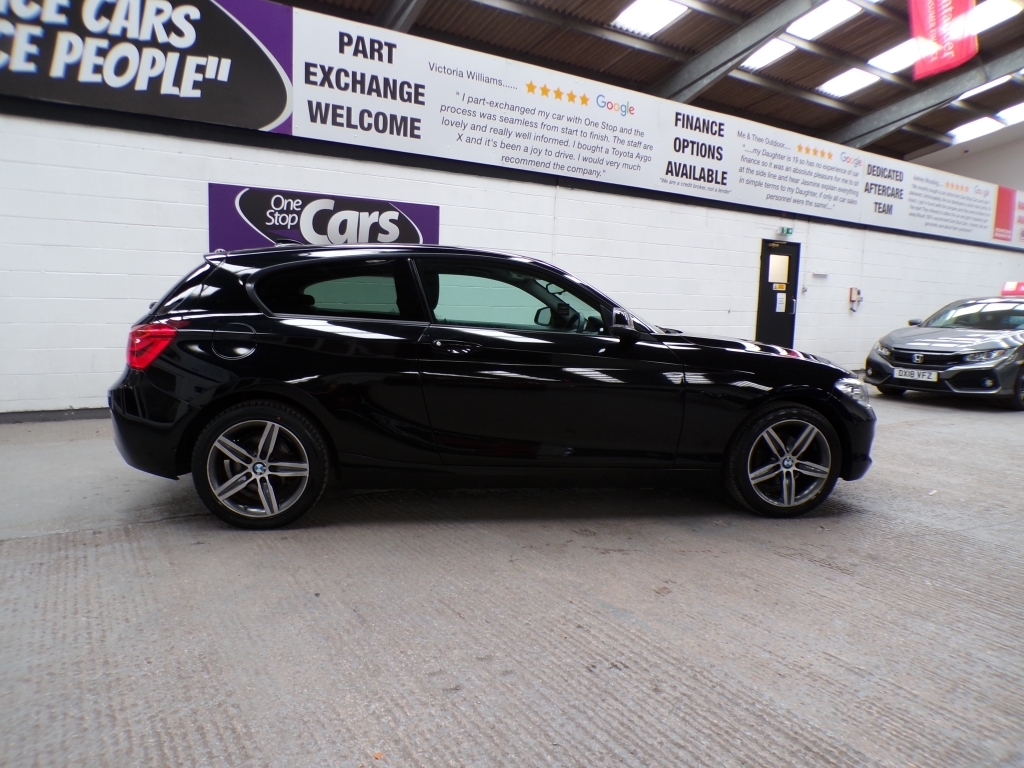 BMW 1 Series 1.5 118I Sport GJ68NXD Black #4