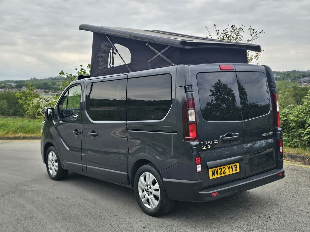 Renault Trafic 2.0 Dci Sport Pop Top Campervan MV22YVB Grey #3
