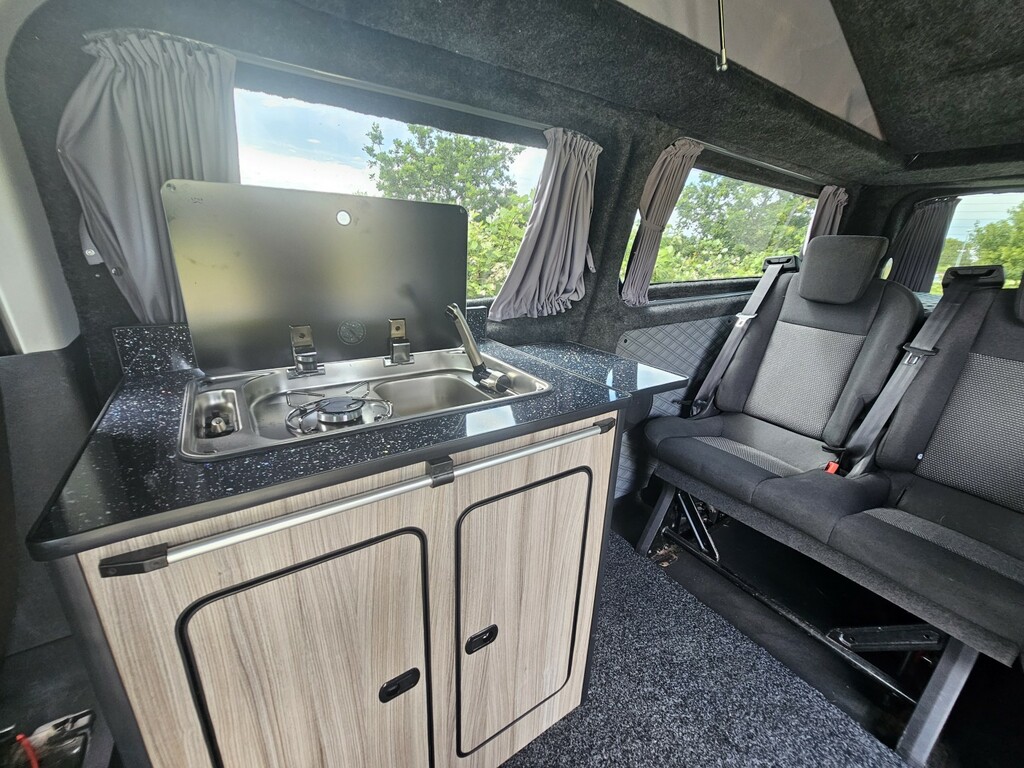 Ford Transit Custom 2.0 Tdci Pop Top Campervan CV17OHH White #4