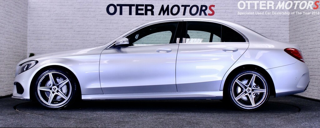 Mercedes-Benz C Class Saloon 2.1 C220 Bluetec Amg Line - Ulez Compliant Silver #3