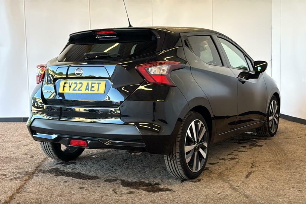 Nissan Micra 1.0 Ig-t Tekna Hatchback Euro 6 FY22AET Black #4