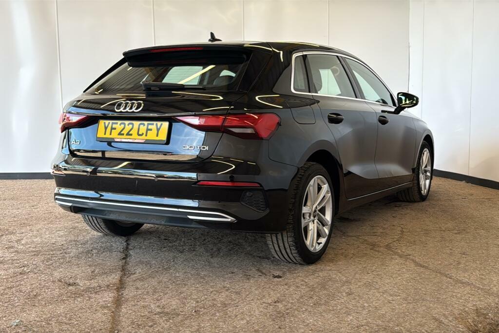 Audi A3 2.0 Tdi 30 Sport Sportback Euro YF22CFY Black #4