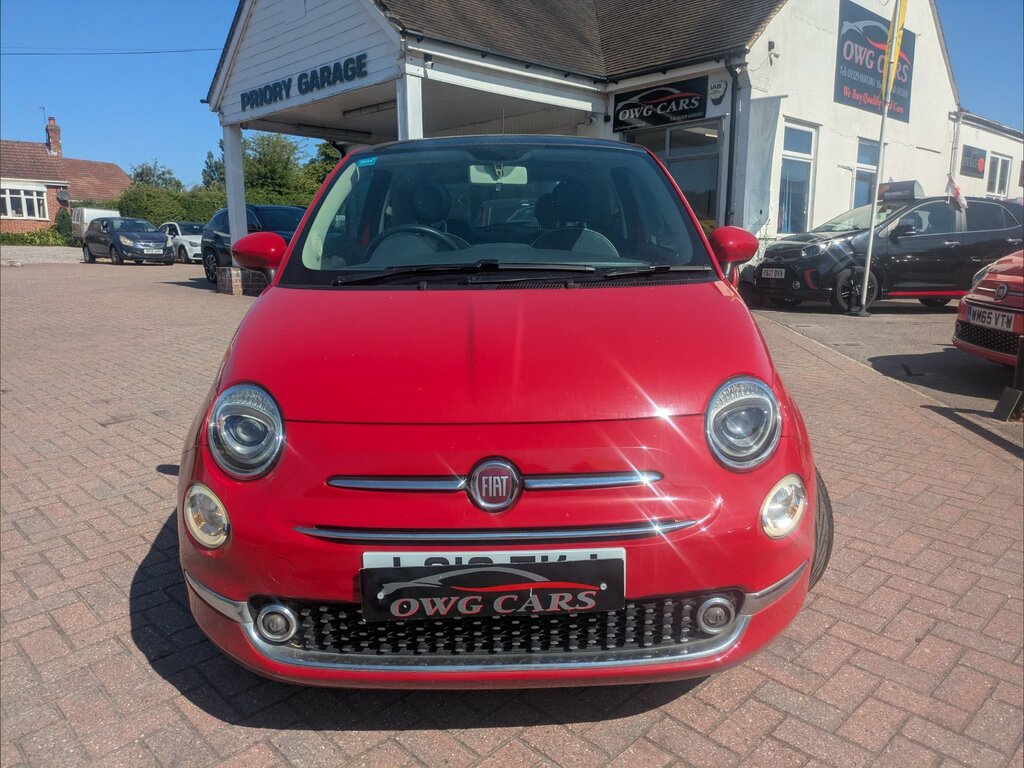 Fiat 500 1.2 Lounge Hatchback Euro 6 Ss LG16ZKJ Red #2