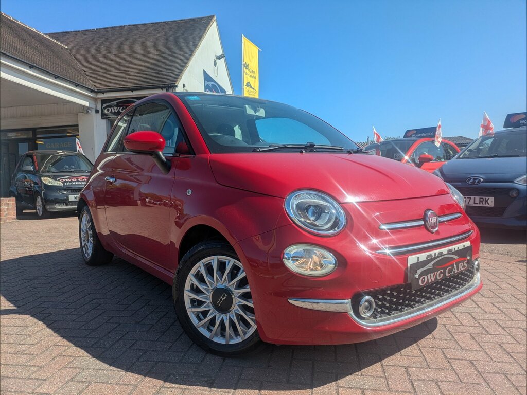Fiat 500 1.2 Lounge Hatchback Euro 6 Ss Red