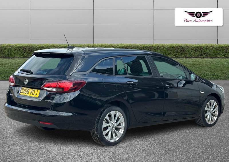Vauxhall Astra 1.0I Turbo Ecotec Tech Line Nav Sports Tourer Euro DU68VOJ Black #4