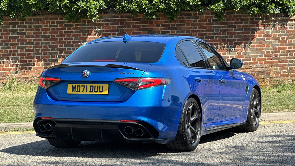 Alfa Romeo Giulia 2.9 V6 Biturbo Quadrifoglio Acc MD71DUU Blue #4