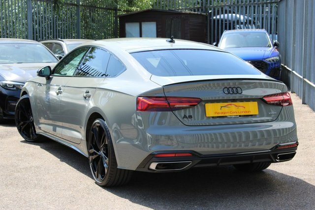 Audi A5 2022 2.0 Tfsi 45 Black Edition Sportback Petro KP22HDE Grey #3