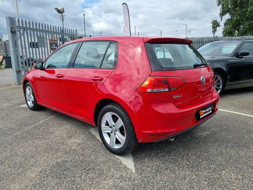Volkswagen Golf 1.6 Tdi Bluemotion Tech Match Dsg Only 27000 Miles Red #3