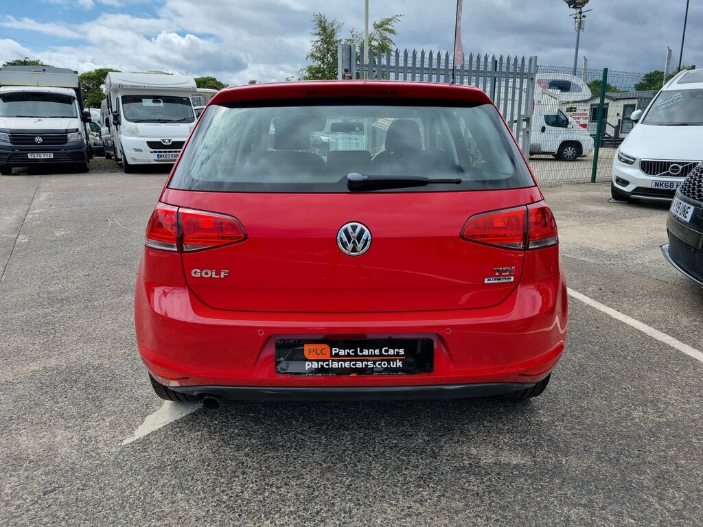 Volkswagen Golf 1.6 Tdi Bluemotion Tech Match Dsg Only 27000 Miles Red #4