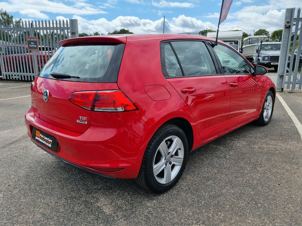 Volkswagen Golf 1.6 Tdi Bluemotion Tech Match Dsg Only 27000 Miles Red #6