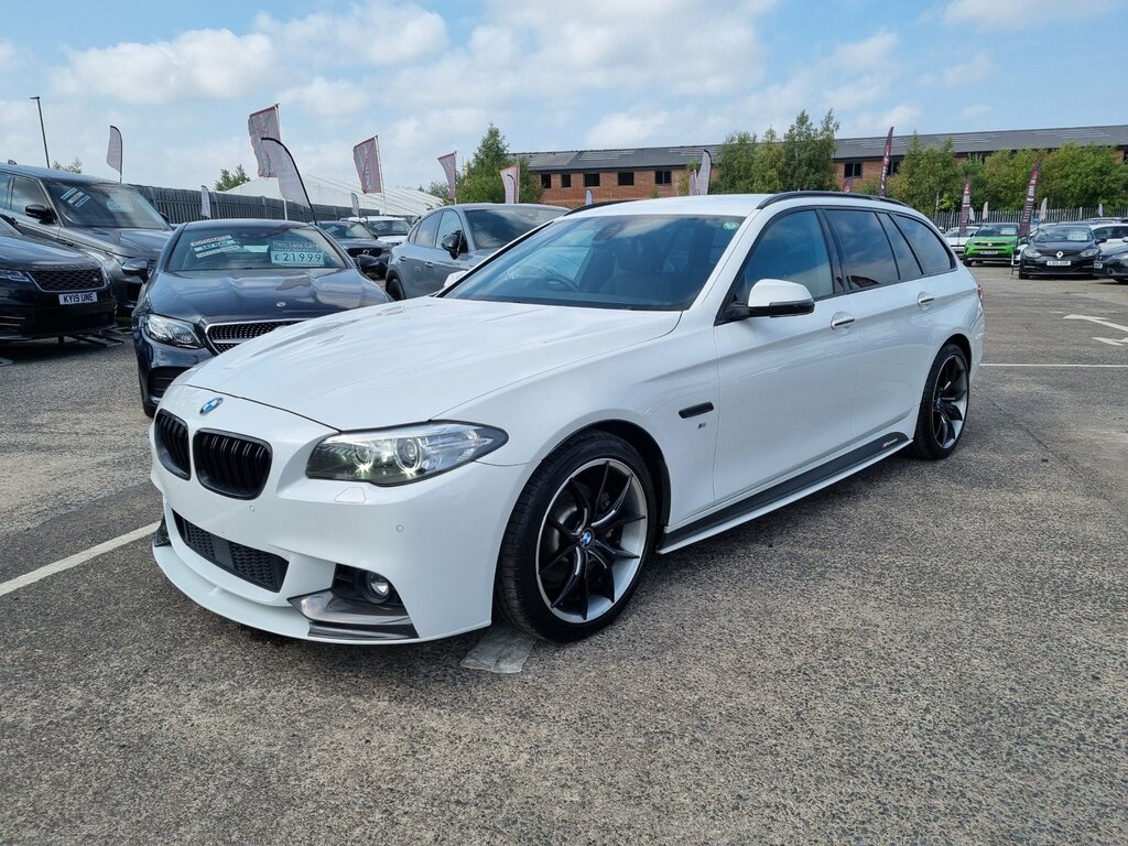 BMW 5 Series 523D M Sport Touring Step - Very Rare Car - O White #4