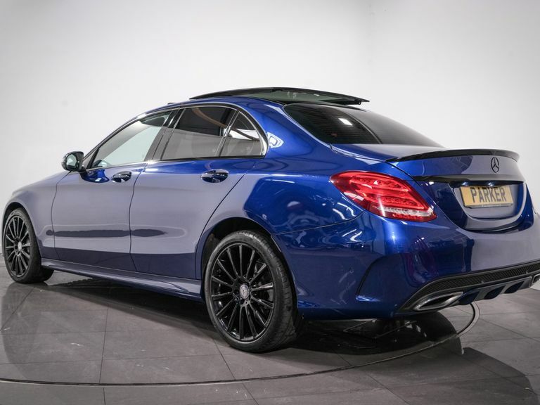 Mercedes-Benz C Class C220d 4Matic Amg Line Premium Plus SR17KUH Blue #4