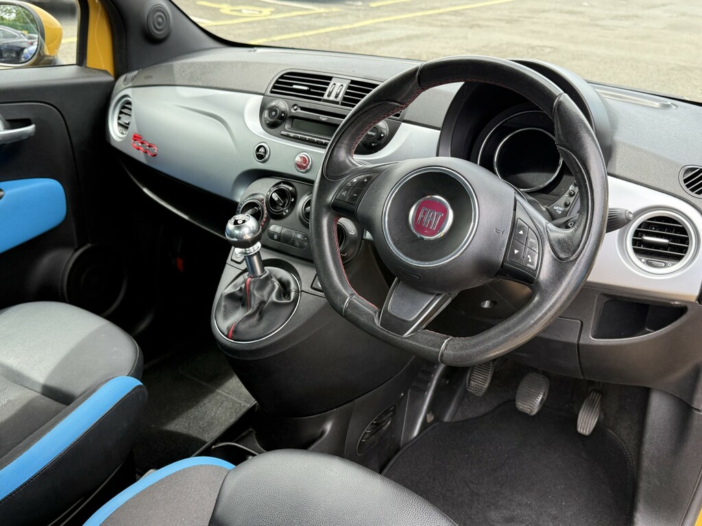 Fiat 500 Hatchback 1.2 500 1.2 69Hp S 2015 WO15DZY Yellow #6
