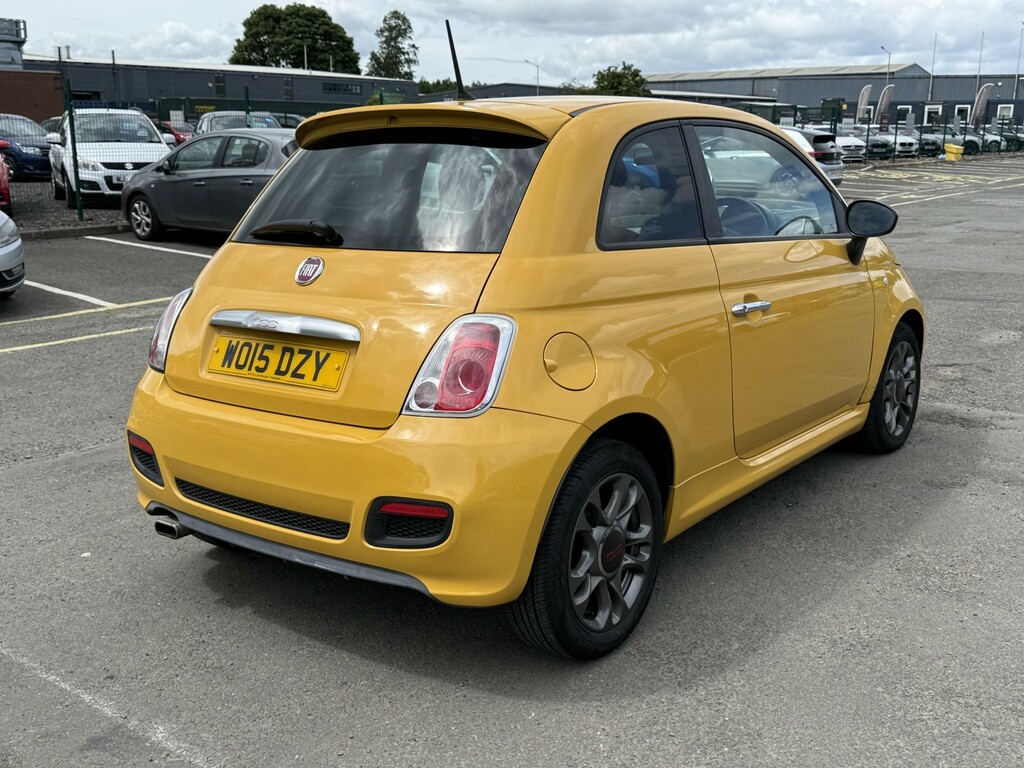Fiat 500 Hatchback 1.2 500 1.2 69Hp S 2015 WO15DZY Yellow #3