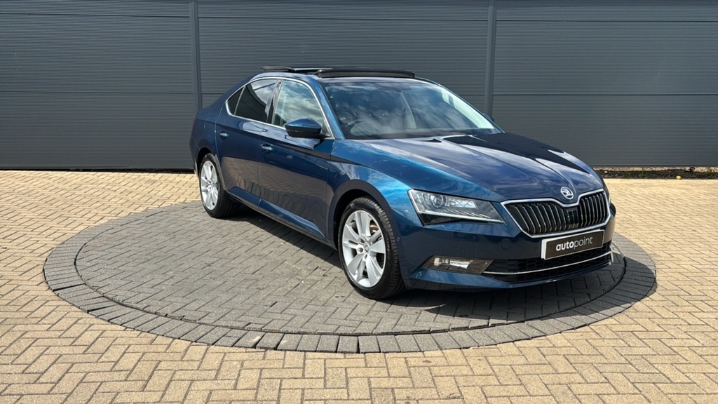 Skoda Superb 2.0 Tdi Cr Se L Executive Dsg 7 Speed 150 P Blue