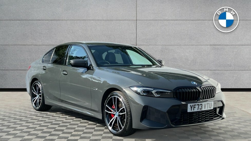 BMW 3 Series 330E M Sport Saloon YF73VTU Grey #2