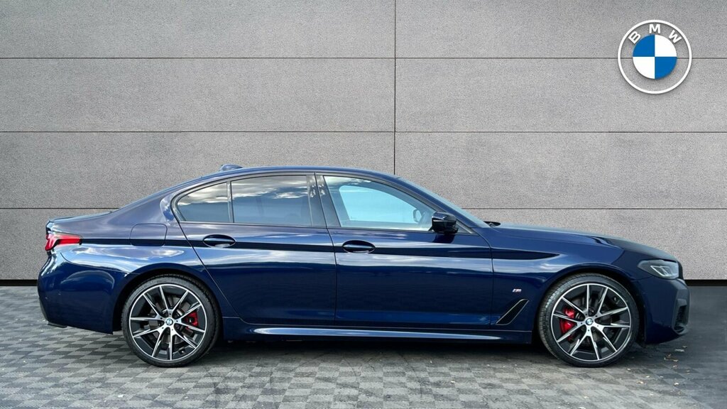 BMW 5 Series 530E Xdrive M Sport Edition SB70PLU Blue #5