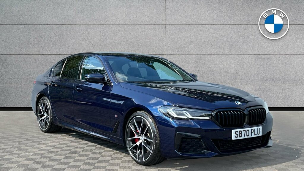 BMW 5 Series 530E Xdrive M Sport Edition SB70PLU Blue #2