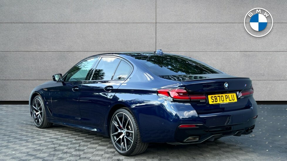 BMW 5 Series 530E Xdrive M Sport Edition SB70PLU Blue #4