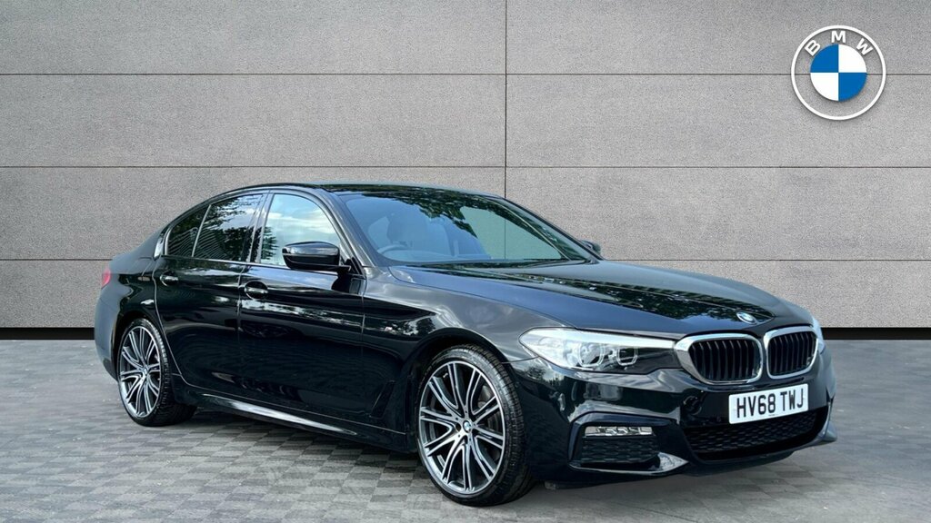 BMW 5 Series 520I M Sport Saloon HV68TWJ Black #2