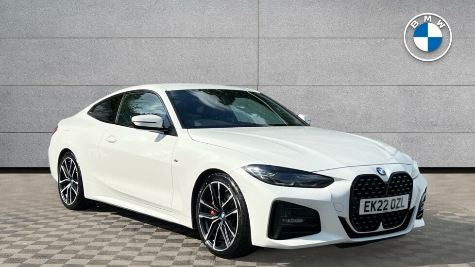 BMW 4 Series Gran Coupe 420D M Sport Coupe EK22OZL White #2