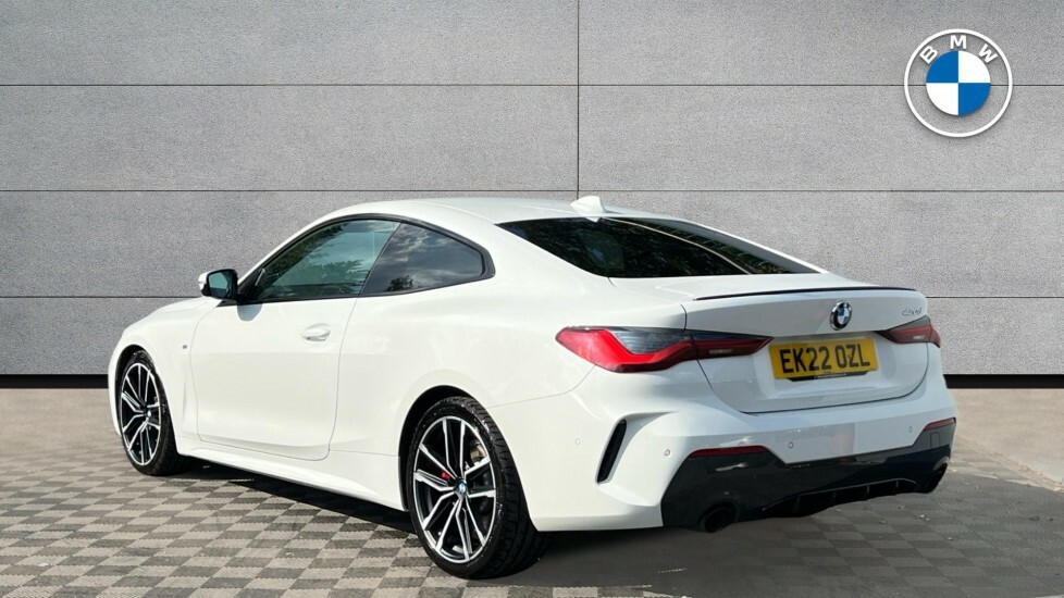 BMW 4 Series Gran Coupe 420D M Sport Coupe EK22OZL White #4