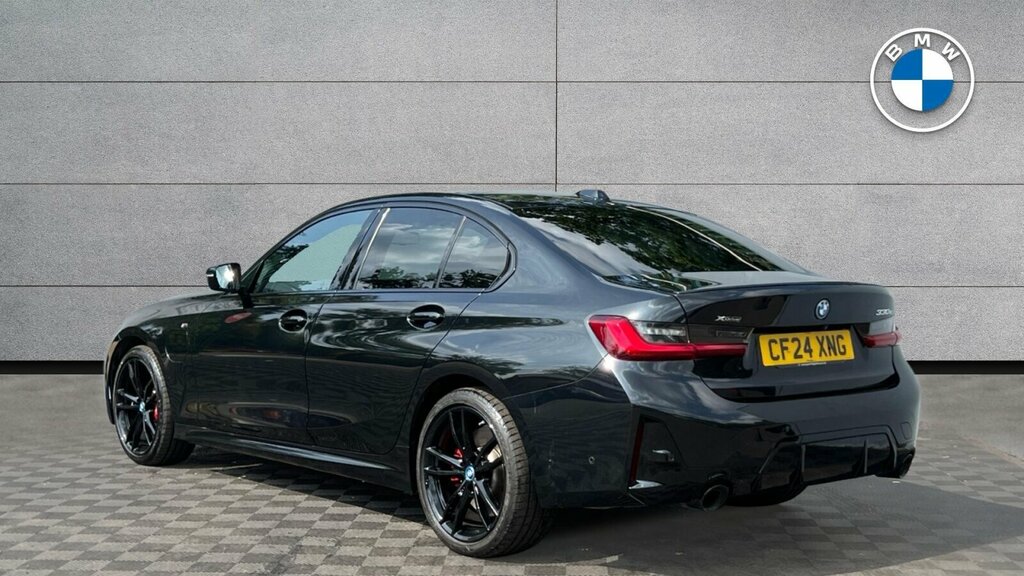 BMW 3 Series 330E Xdrive M Sport Saloon CF24XNG Black #3