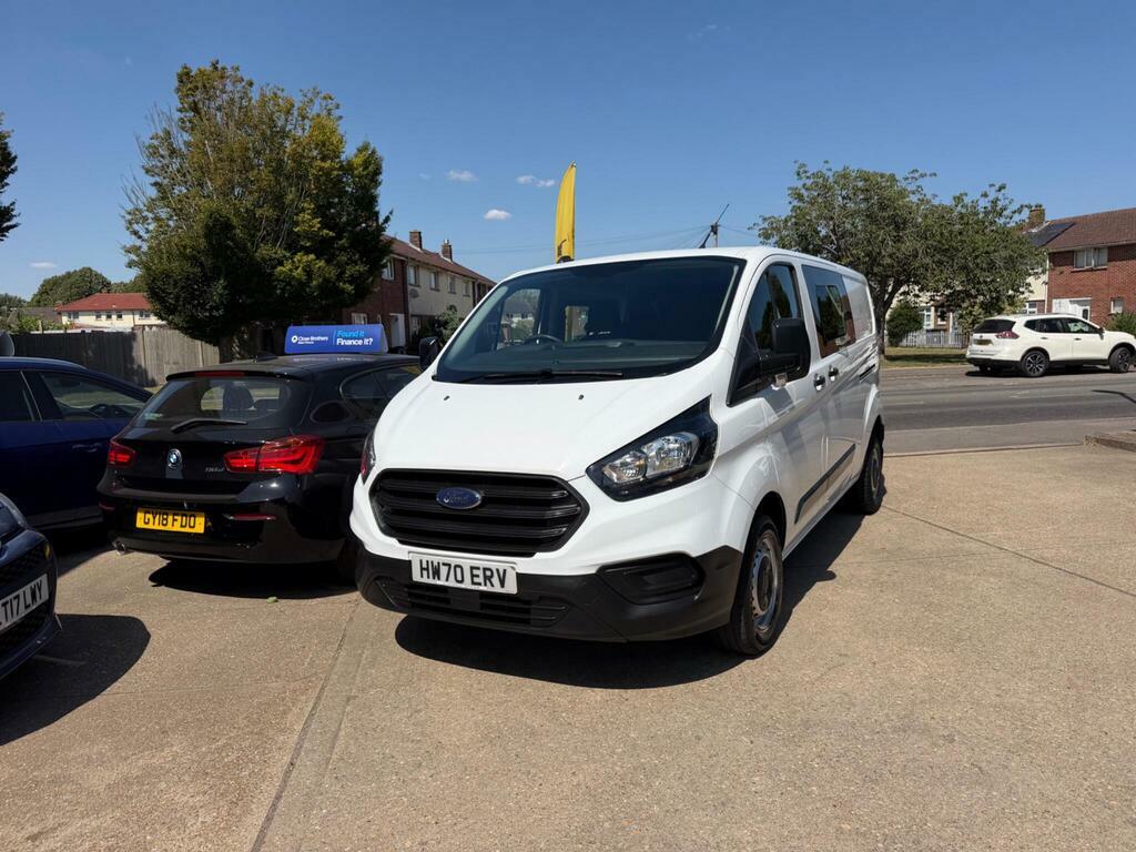 Ford Transit Custom 2.0 300 Ecoblue Leader Crew Van L2 H1 Euro 6 S S HW70ERV White #4