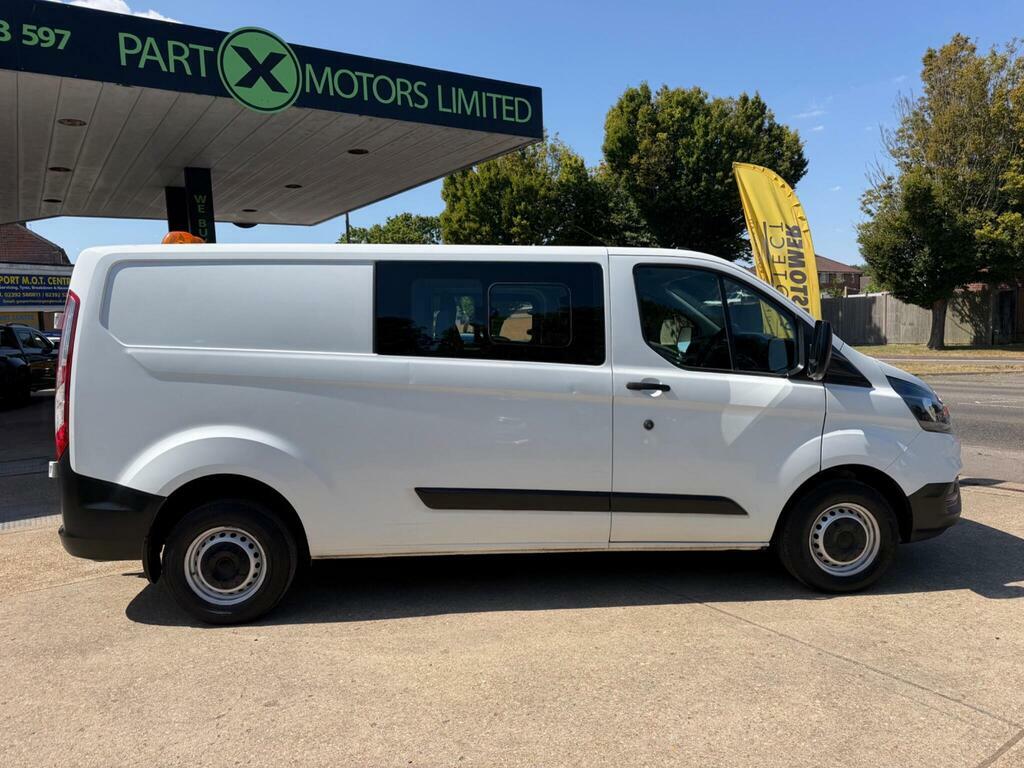 Ford Transit Custom 2.0 300 Ecoblue Leader Crew Van L2 H1 Euro 6 S S HW70ERV White #5