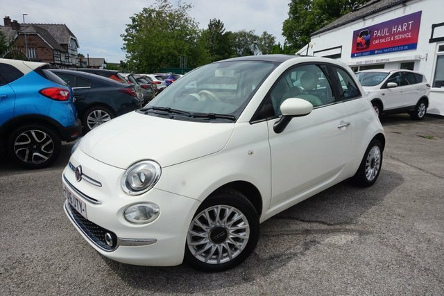 Fiat 500 1.2 Lounge Hatchback Euro 6 S S White