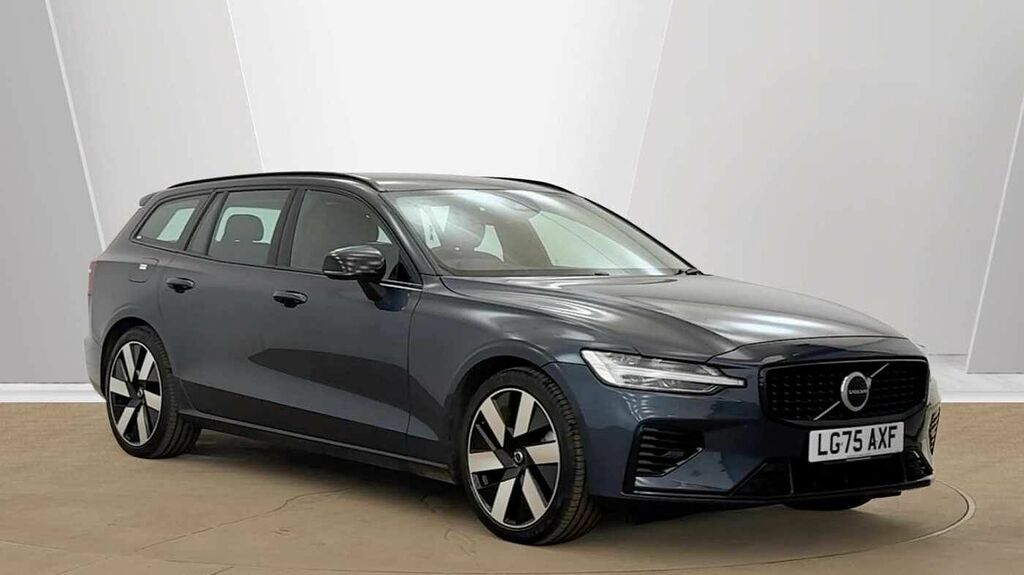 Volvo V60 T6 345Bhp Plus Dark Awd Plug-in Hybrid - Rear P Blue