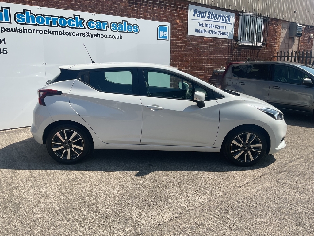 Nissan Micra Hatchback 1.0 Acenta White #3