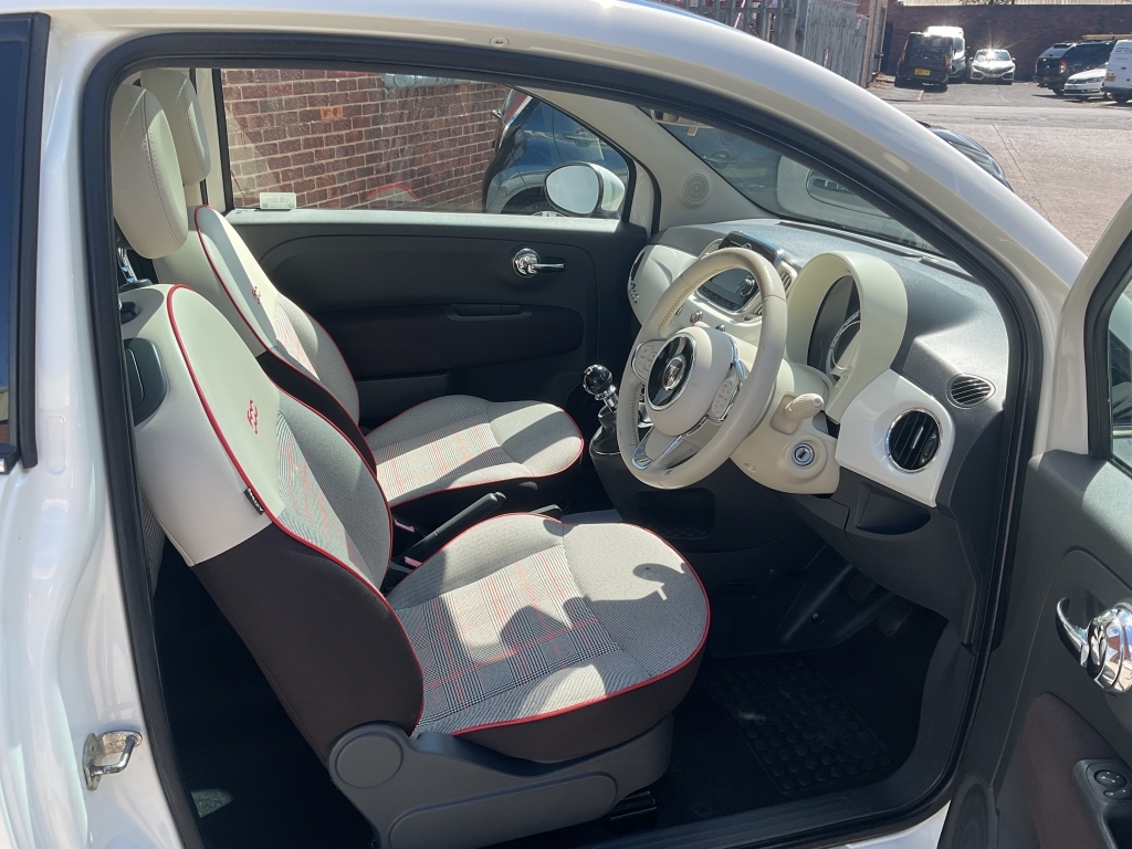 Fiat 500 Hatchback 1.2 Lounge White #6