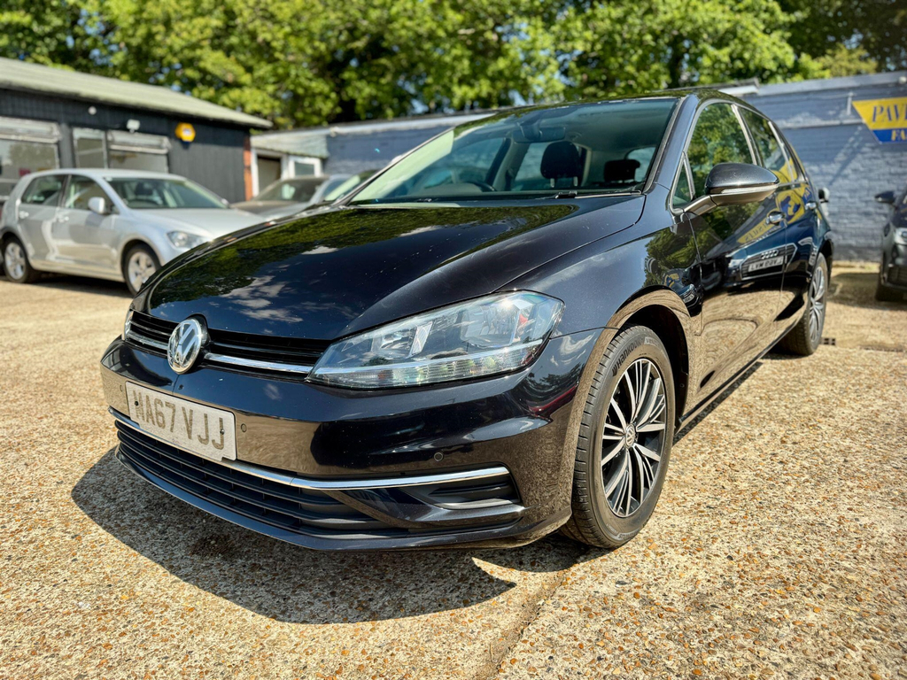 Volkswagen Golf Hatchback MA67VJJ Black #3