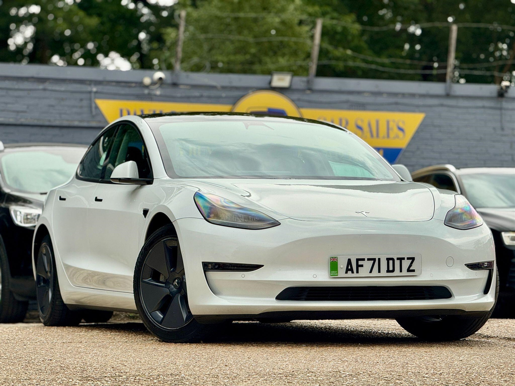 Tesla Model 3 Saloon AF71DTZ White #5