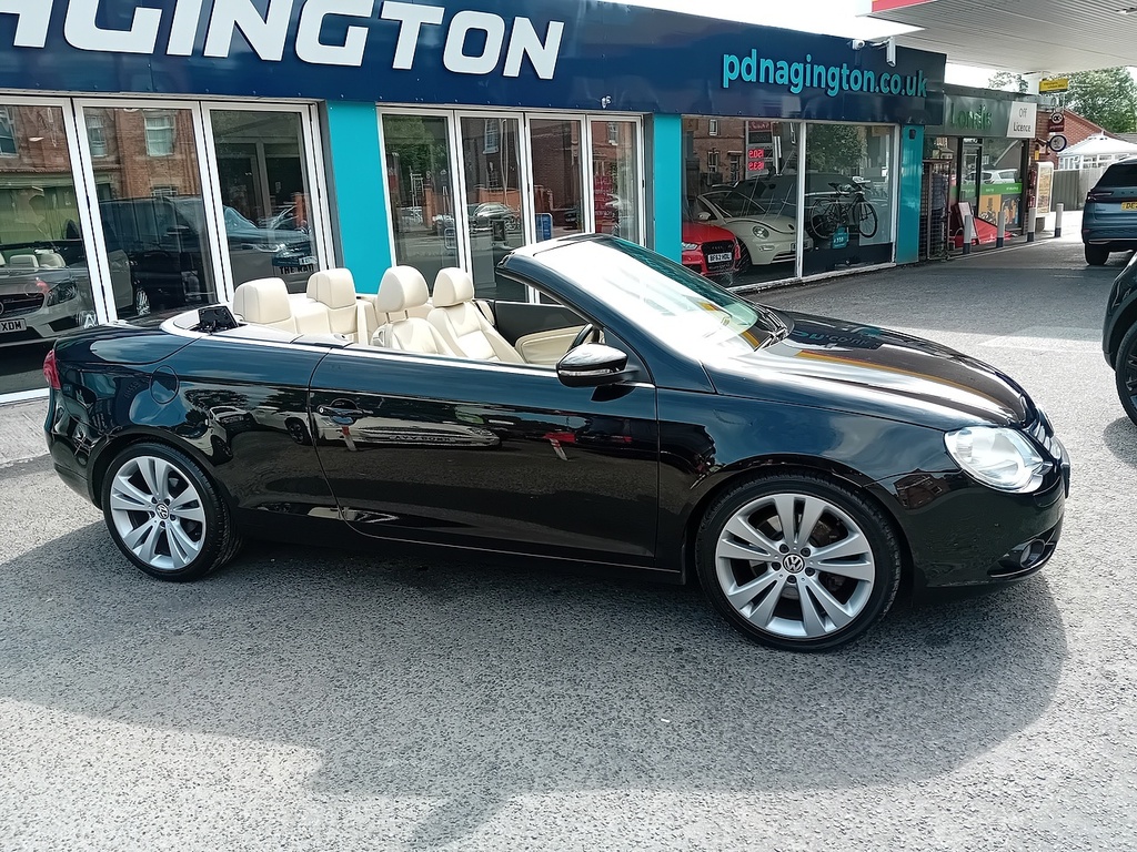 Volkswagen EOS 2.0 Tdi Cr Sport Cabriolet Euro Black #4